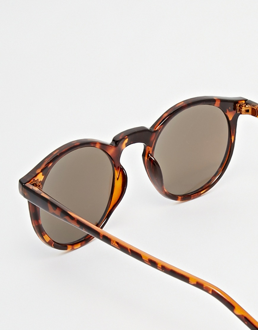 Asos Womens Skinny Frame Round Sunglasses With Flash Lens Tortoise - Sunglasses Asos Womens Skinny Frame Round Sunglasses With Flash Lens Tortoise - Sunglasses