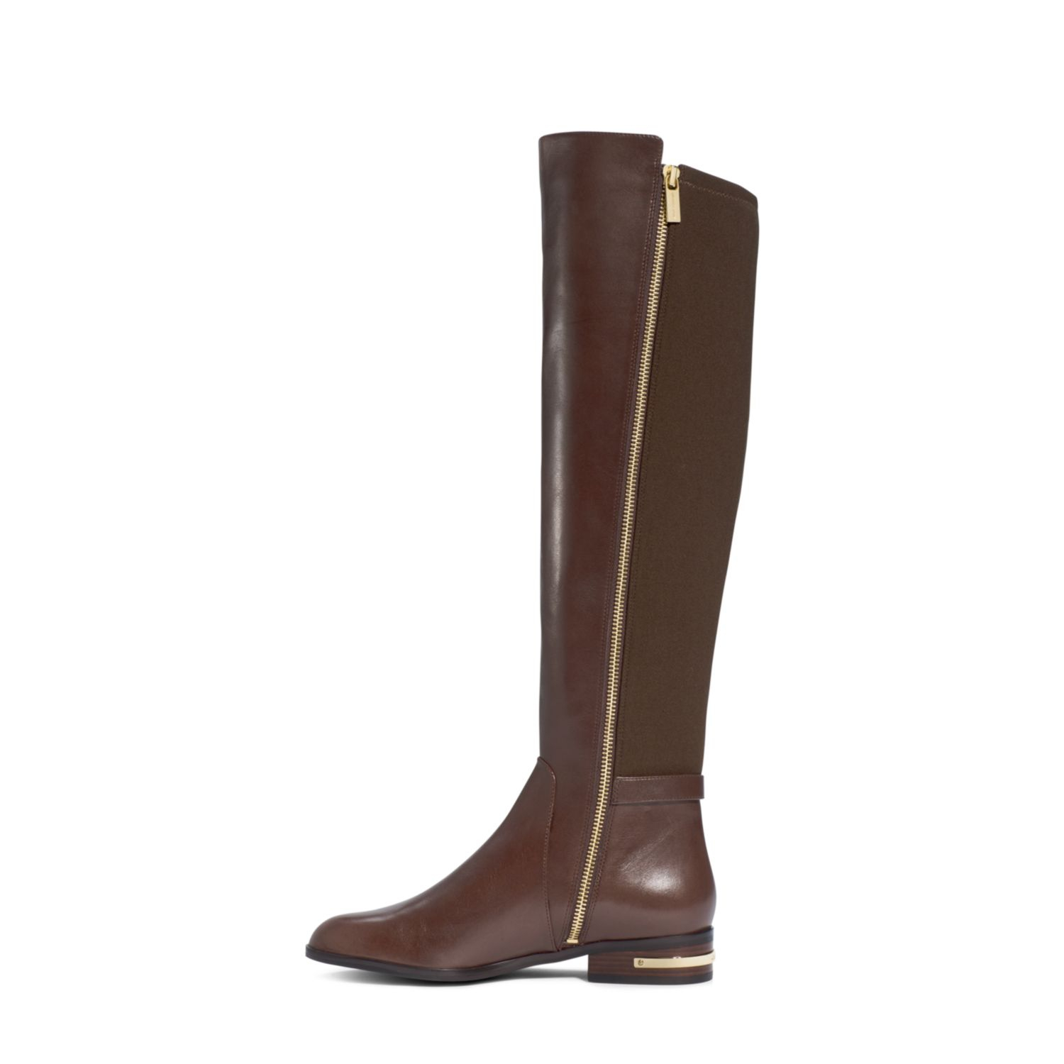 Michael Kors Aileen Vachetta Leather Boot in Brown (CHOCOLATE)