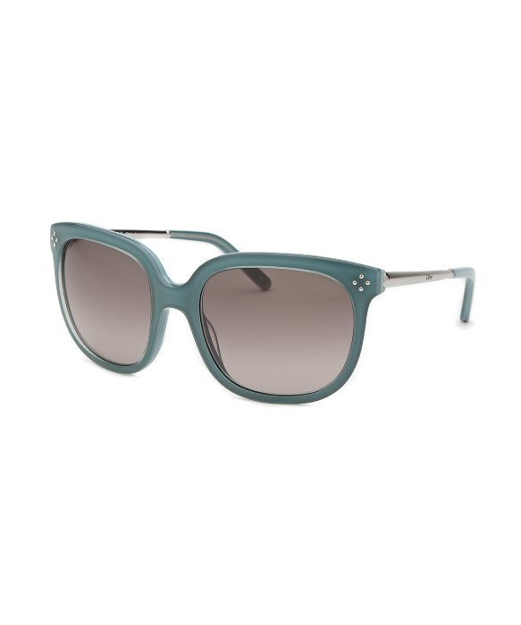 Chloé Women's Square Aqua Sunglasses in Blue | Lyst