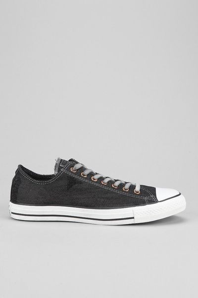 Converse Chuck Taylor All Star Denim Lowtop Mens Sneaker in Black for ...