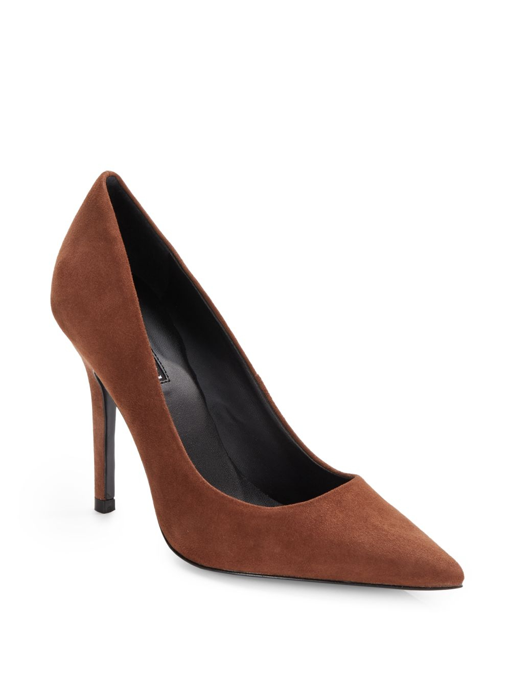 Lyst - Charles David Sway Two Suede High-heel Pumps in Brown