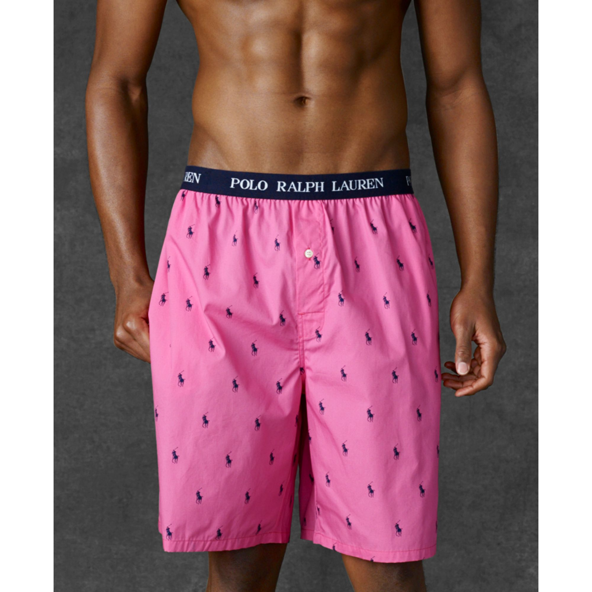 Ralph Lauren Polo Mens Polo Player Shorts in Pink for Men (Bright Rose ...