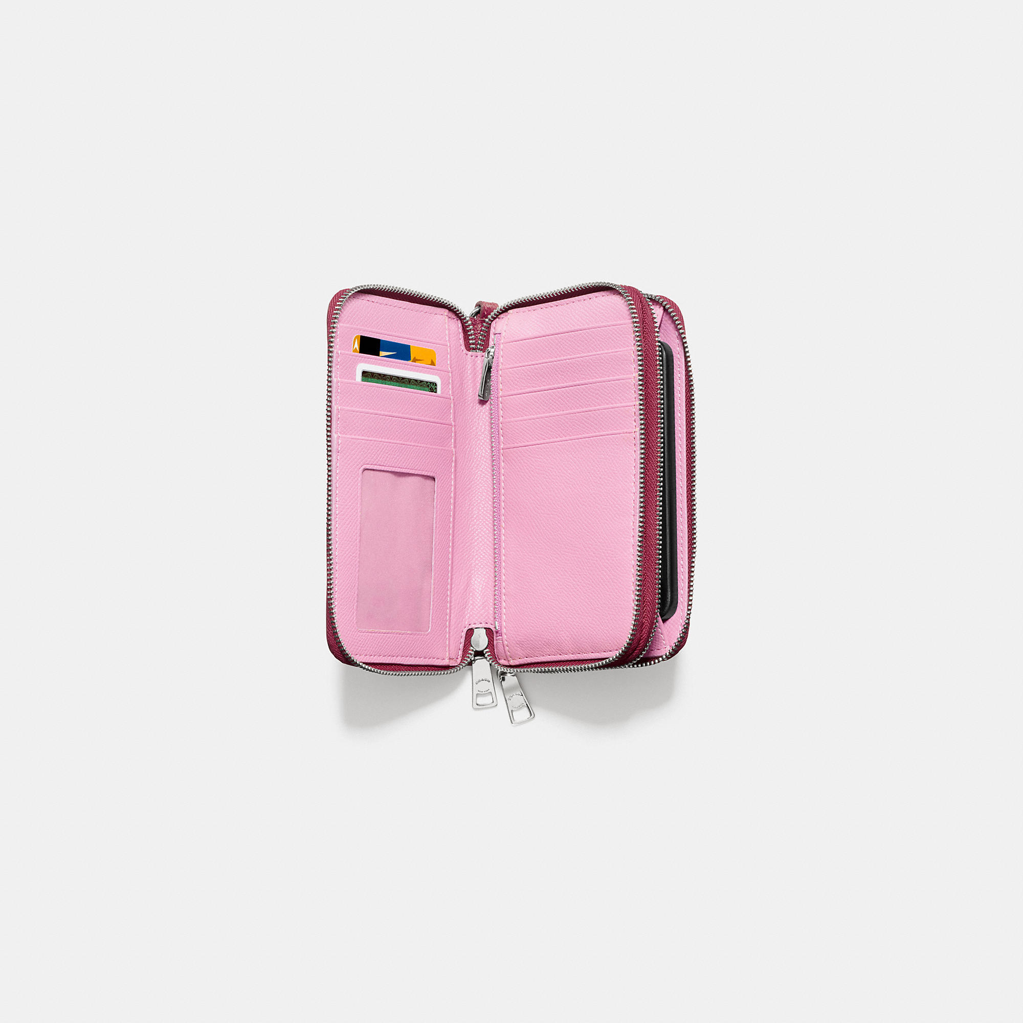 coach wallets cyclamen