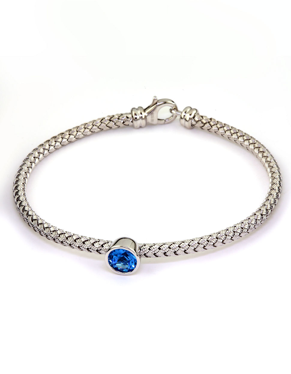 Effy Balissima Sterling Silver Blue Topaz Tennis Bracelet in Blue (Blue ...