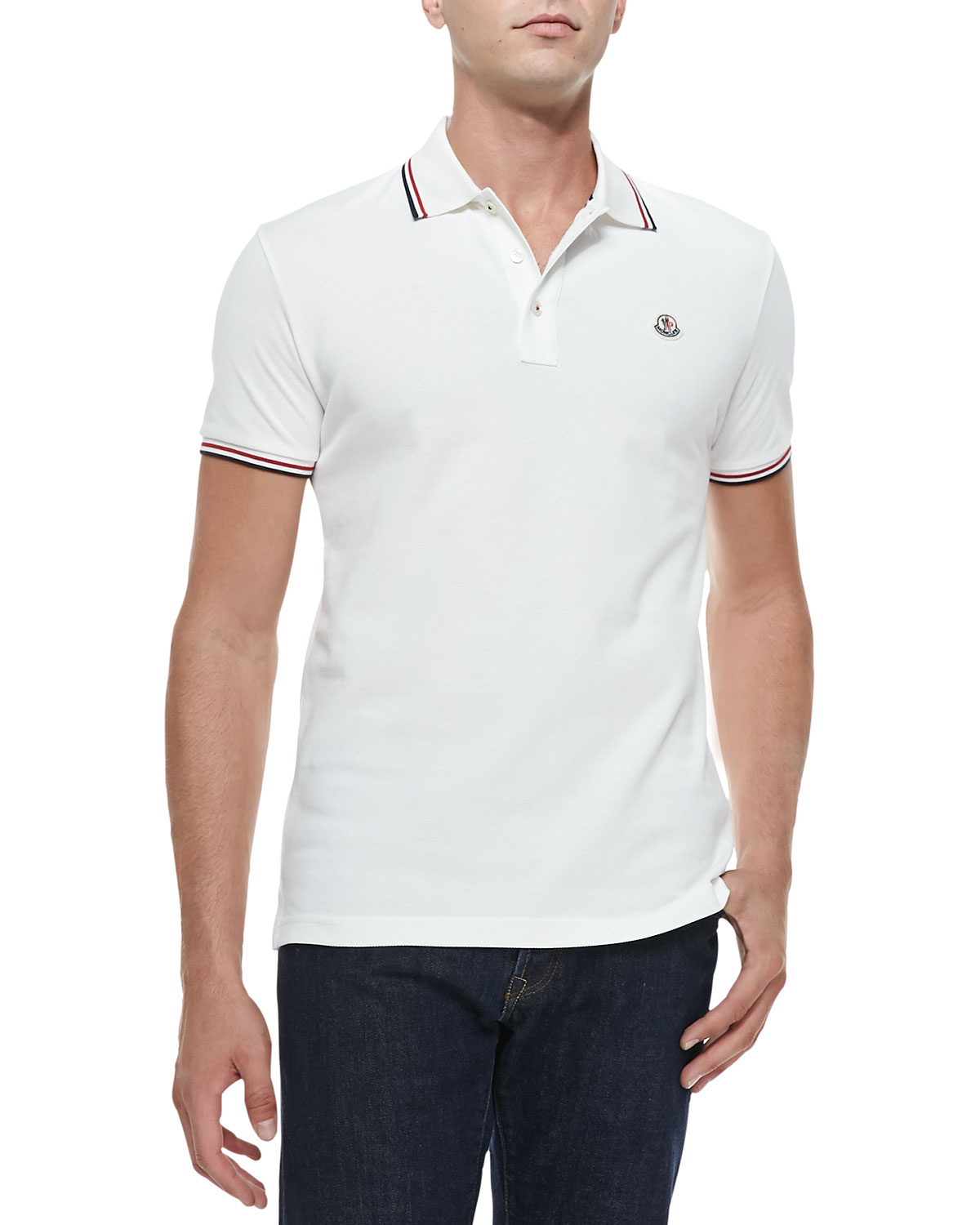 moncler short sleeve polo moncler short sleeve polo