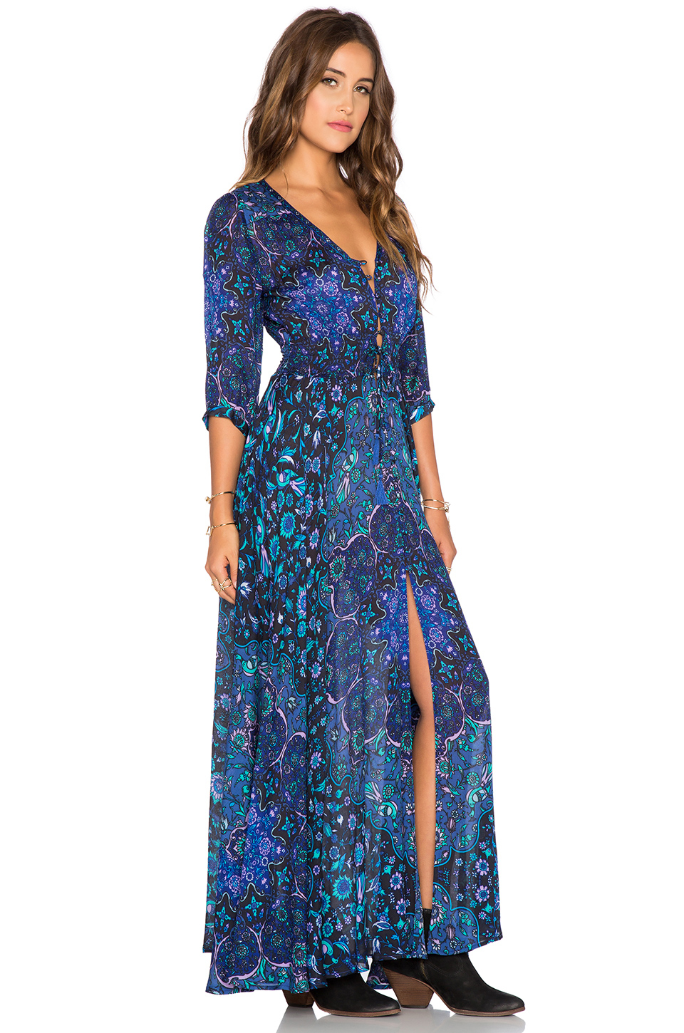 Lyst - Spell & the gypsy collective Kiss The Sky Gown in Blue