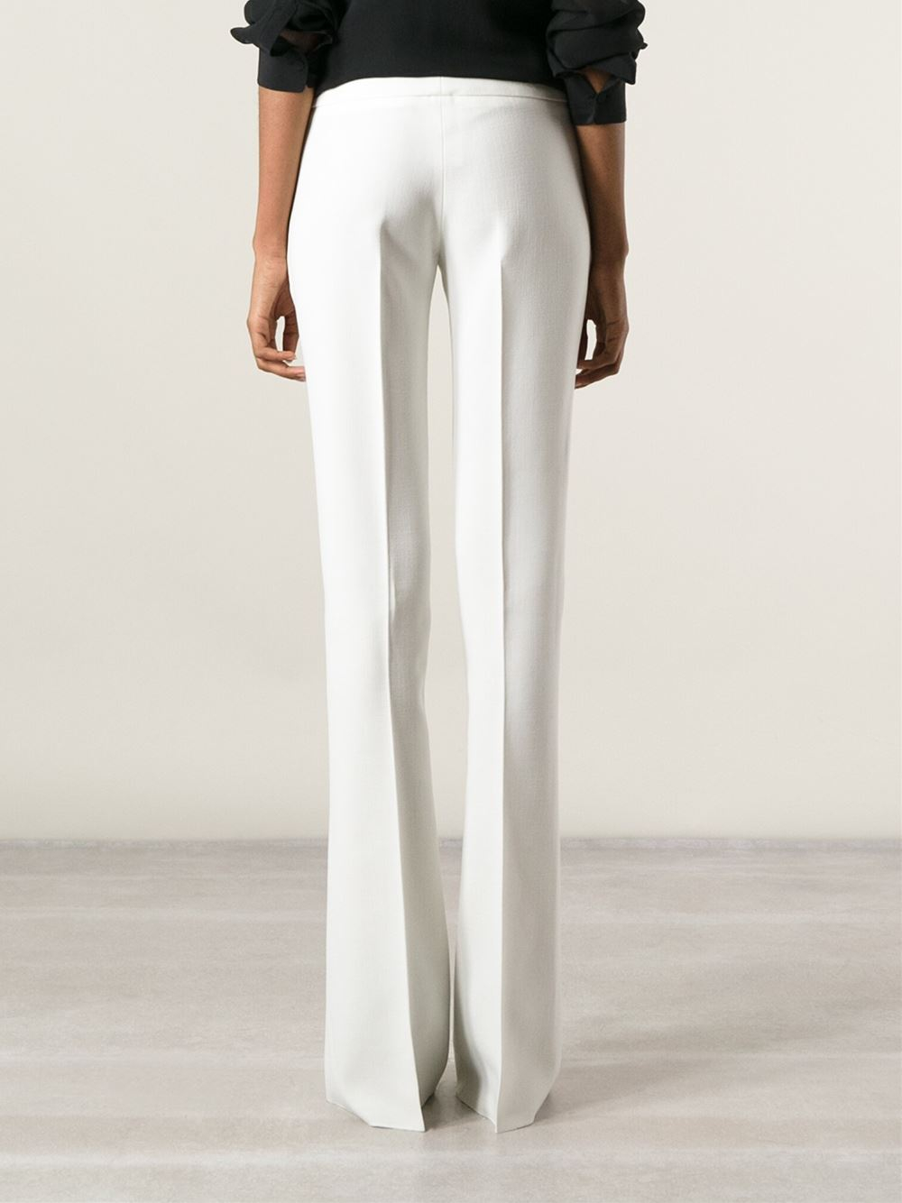Lyst - Emilio Pucci Flared Trousers in White