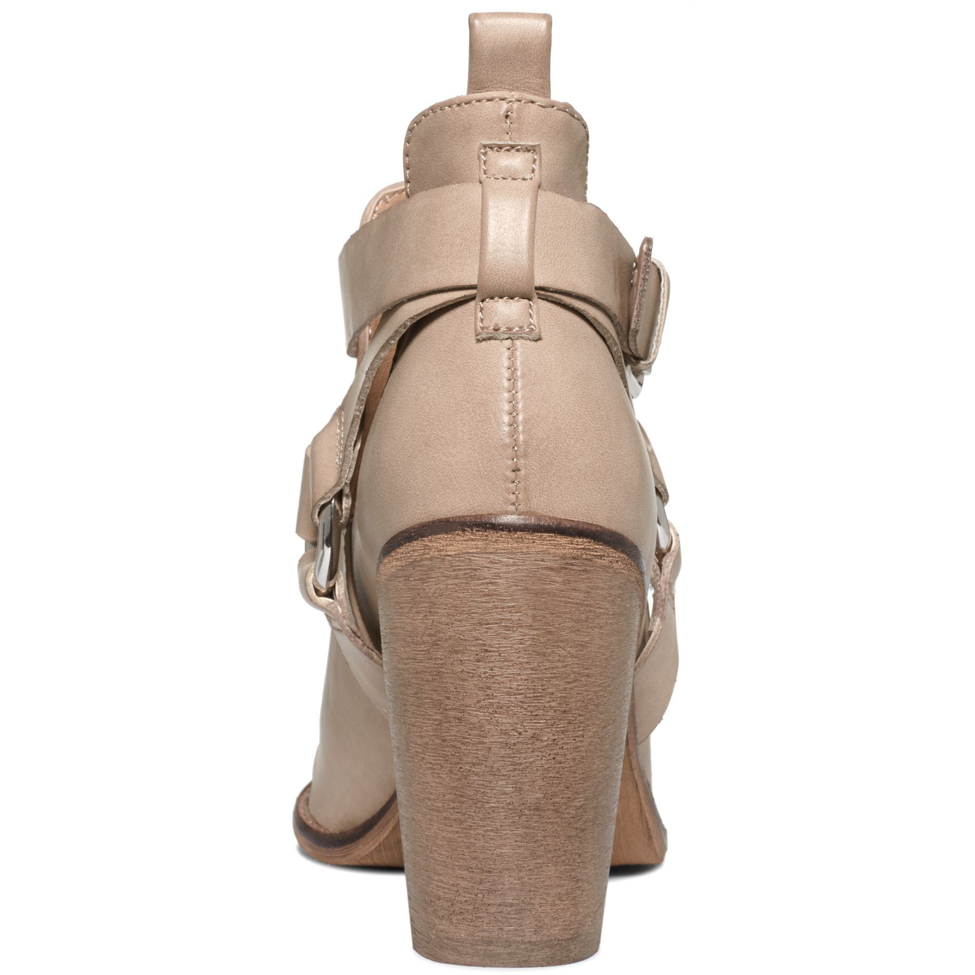 report tan booties