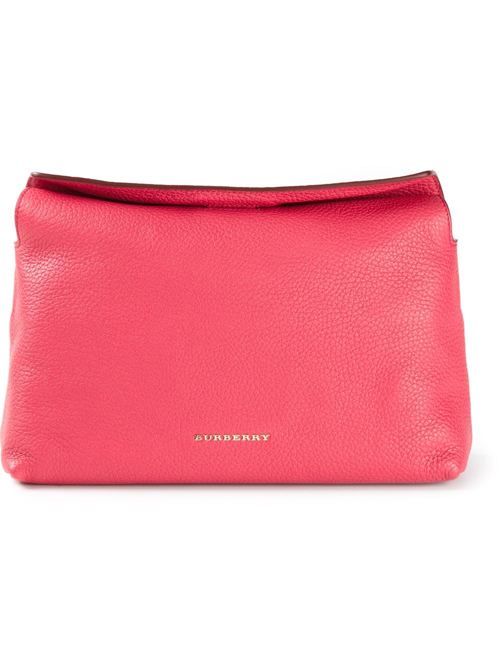 Burberry Foldover Front Cross Body Bag in Pink - Lyst