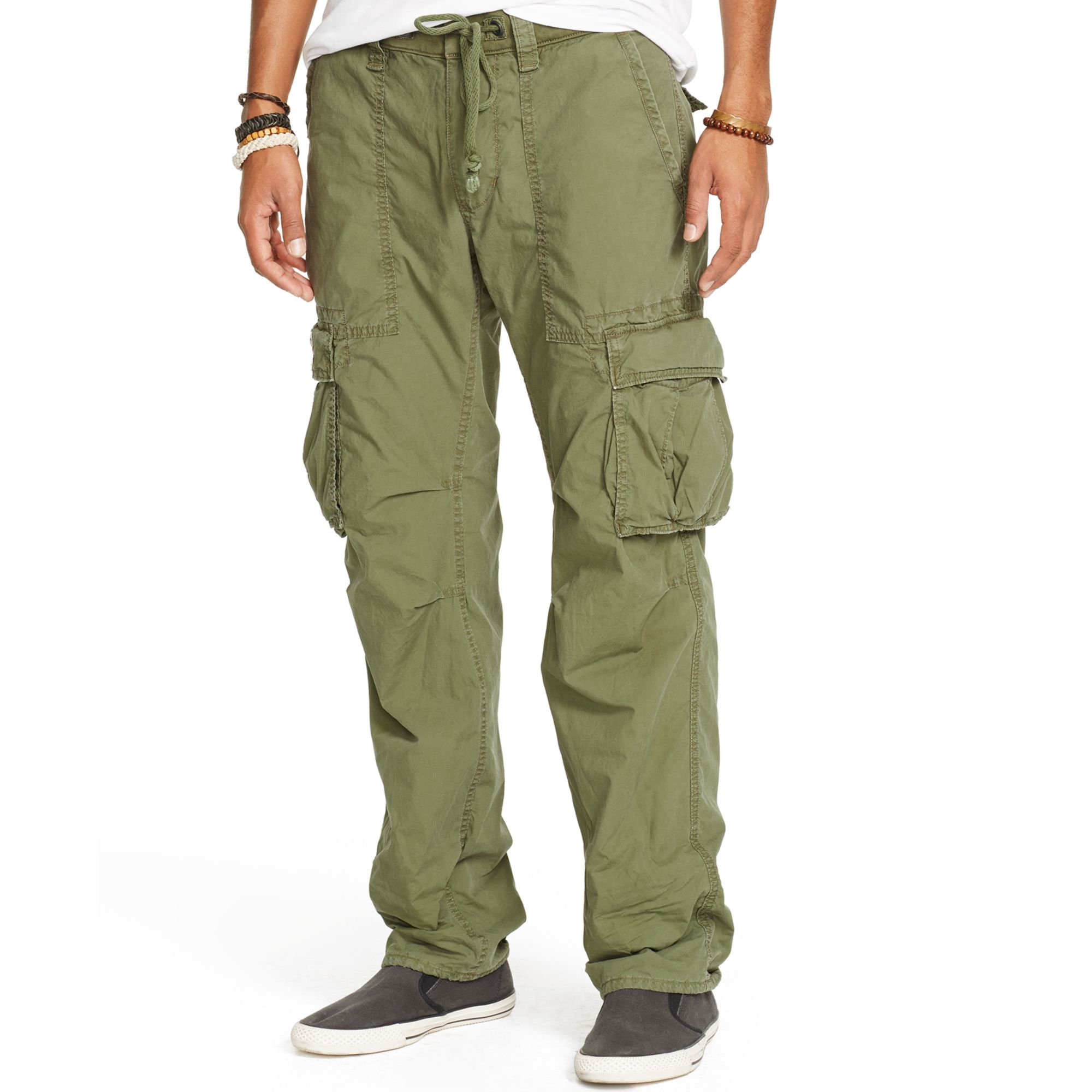 Denim & supply ralph lauren Jersey-Lined Cargo Pant in Green for Men ...