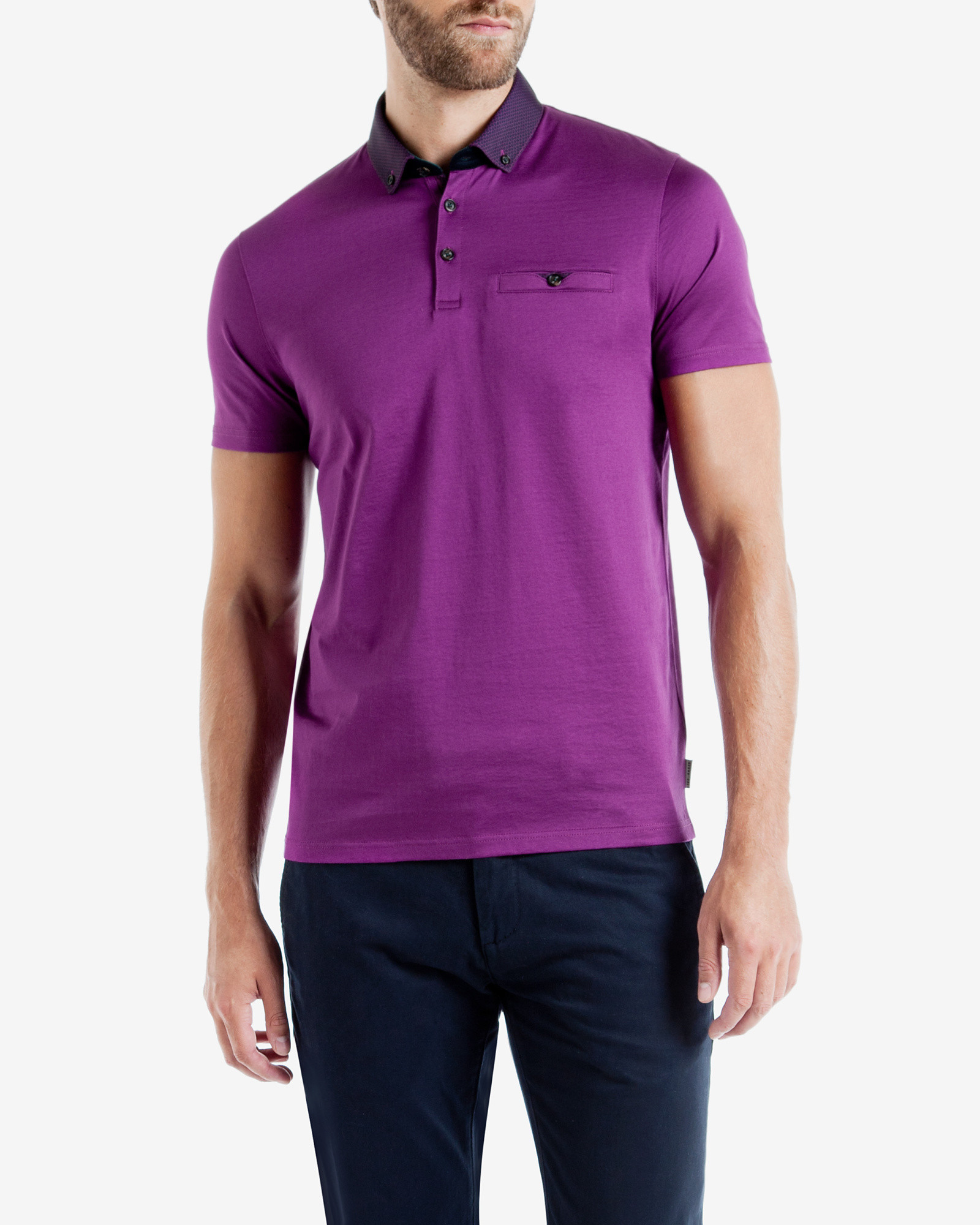 ted baker black polo shirt