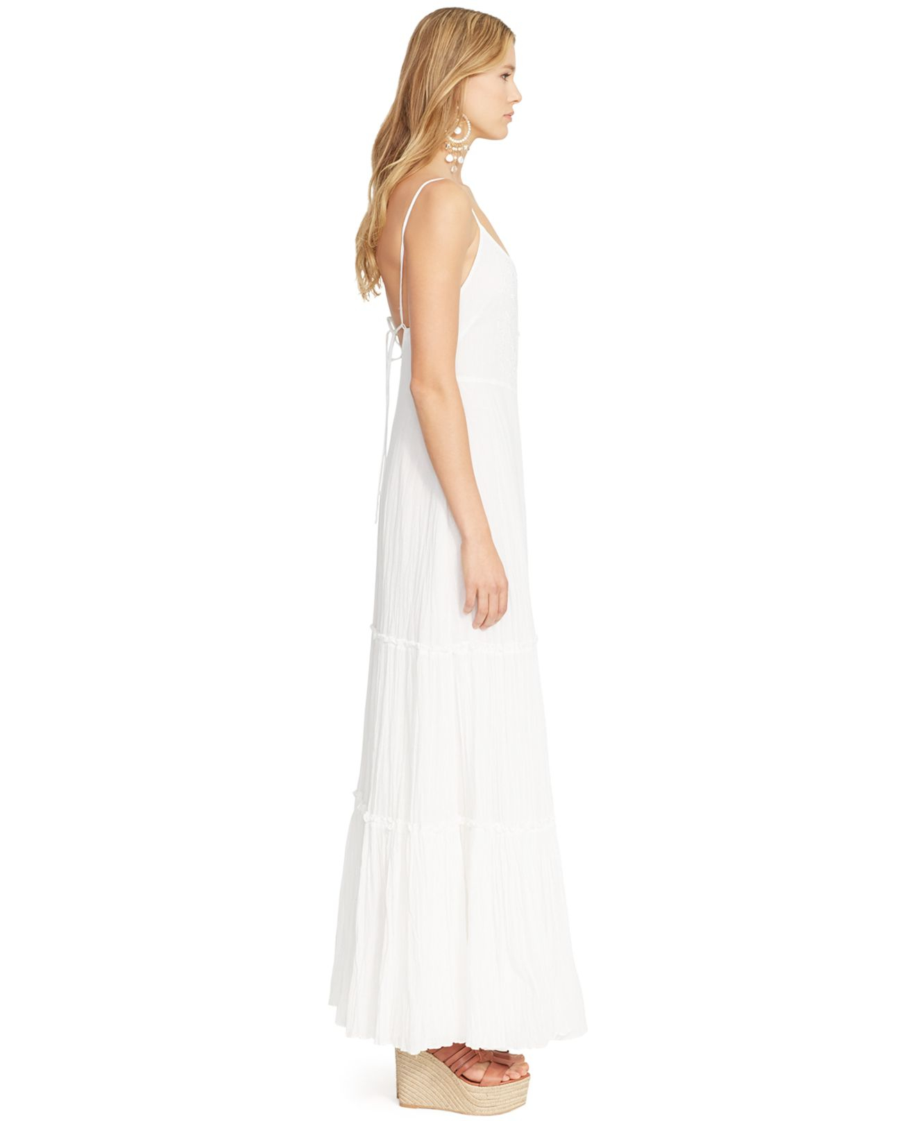 polo ralph lauren cotton maxi dress