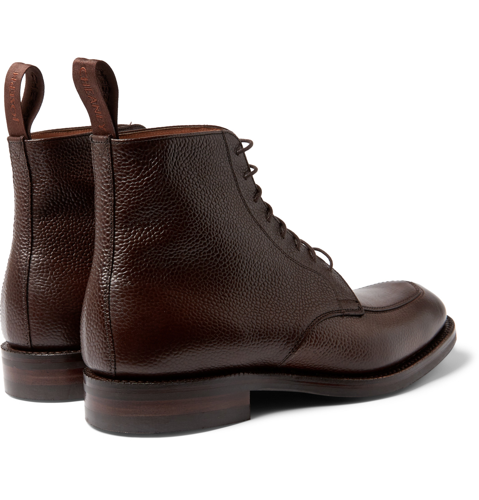 Cheaney Richmond Pebble-grain Leather Boots in Dark Brown (Brown) for ...