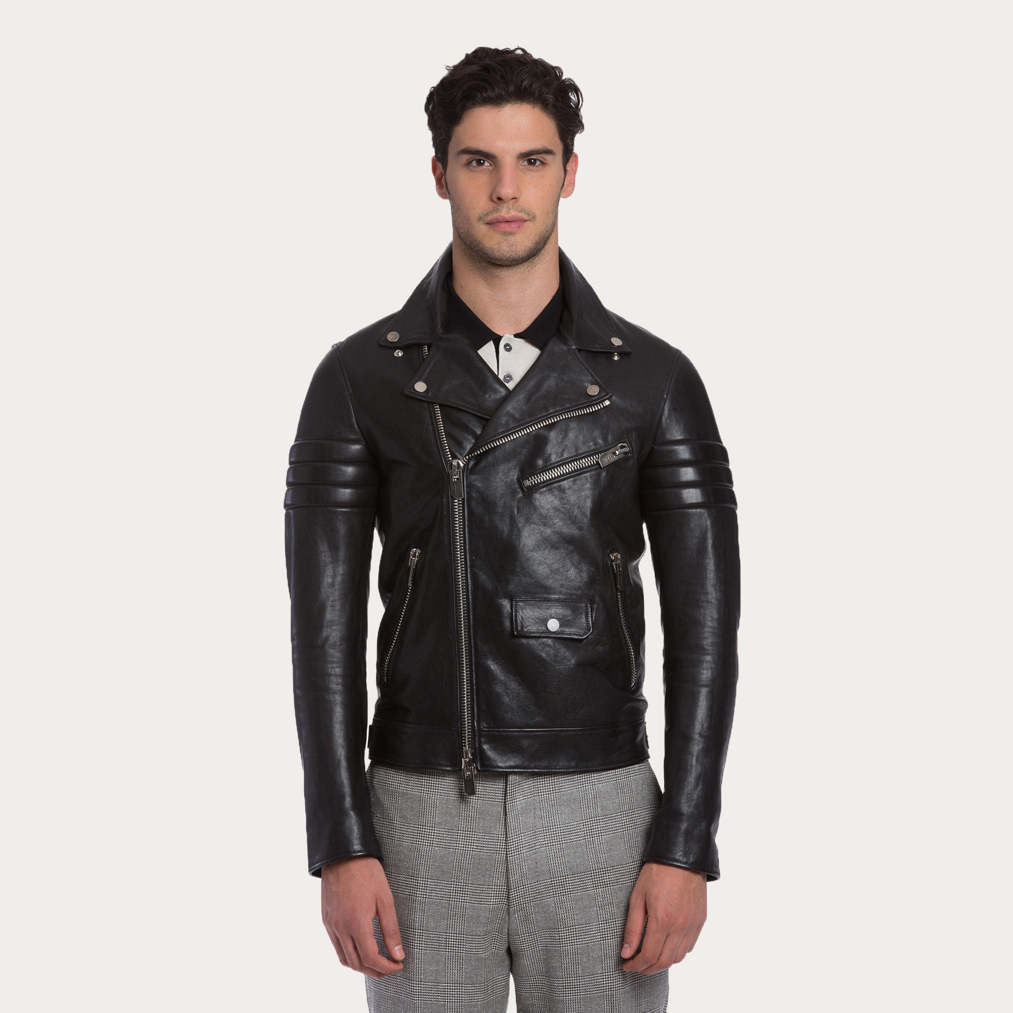 Lyst Bally Biker Jacket In Black For Men