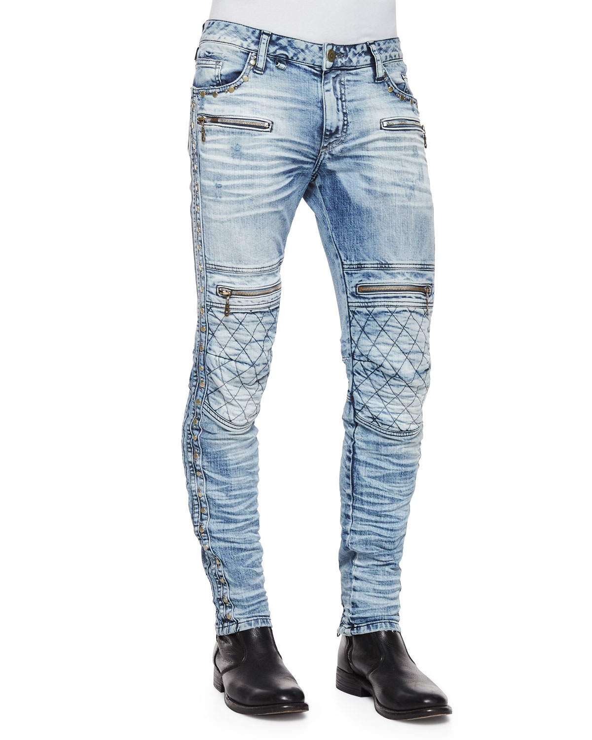 quilted lined jeans