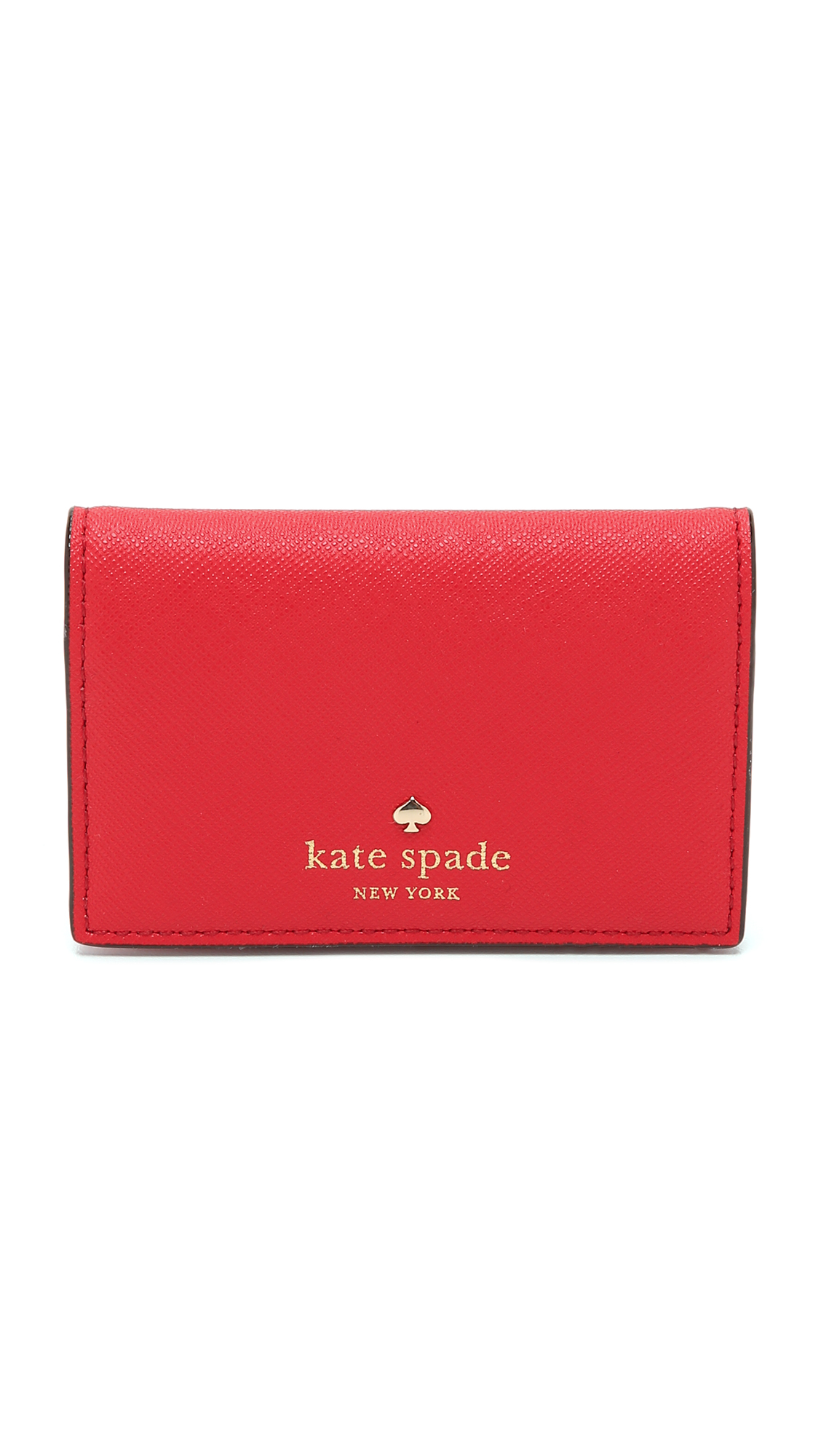Kate spade Melanie Card Case in Red (Cherry Liqueur) | Lyst