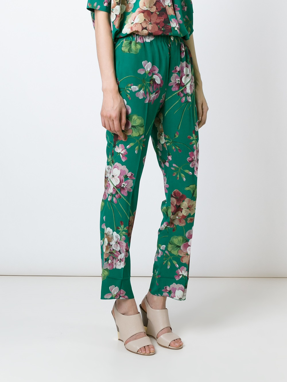 gucci green trousers