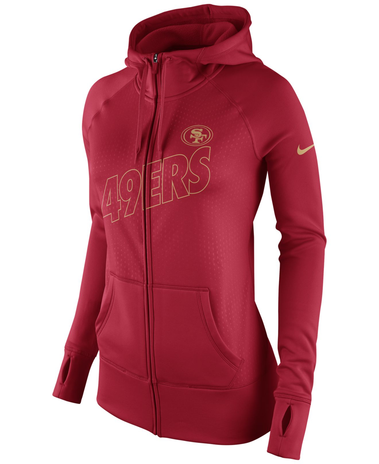 Lyst - Nike Women's San Francisco 49ers Stadium Ko Hoodie in Red