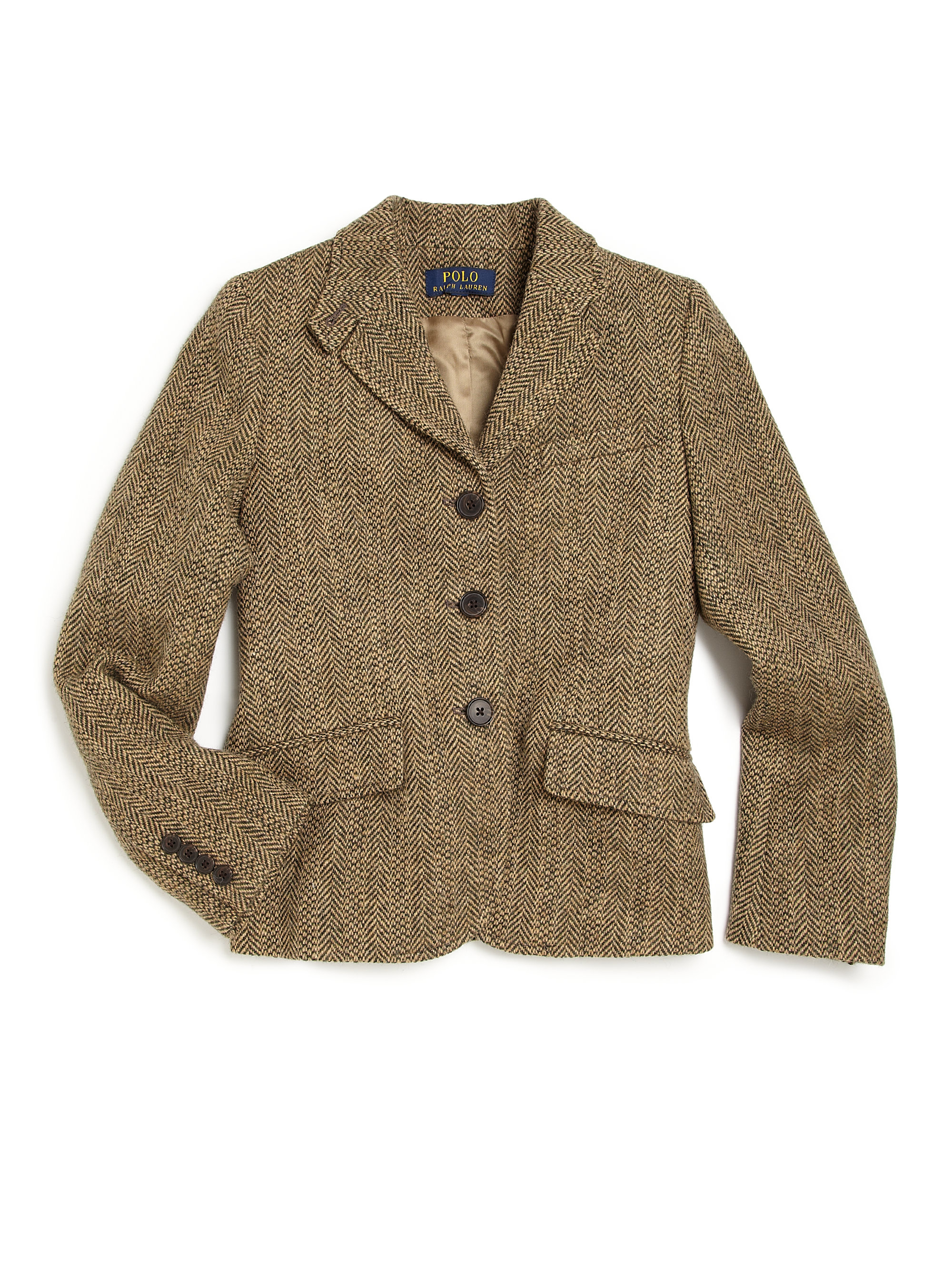 Lyst - Ralph Lauren Girl's Tweed Jacket in Brown