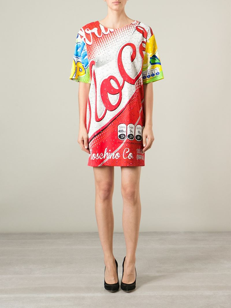 Moschino 'coca Cola' T-shirt Dress | Lyst