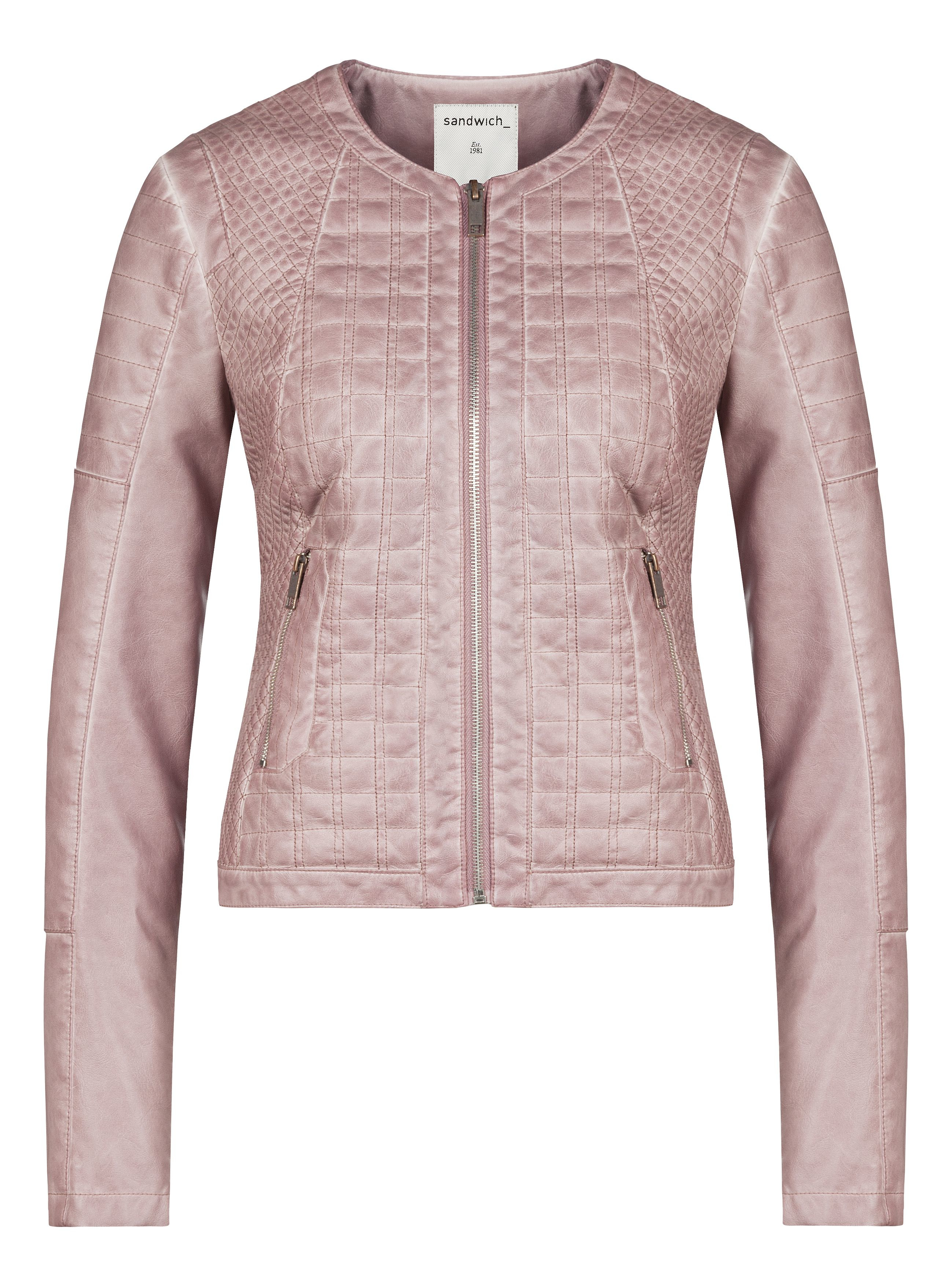 nude pink jacket