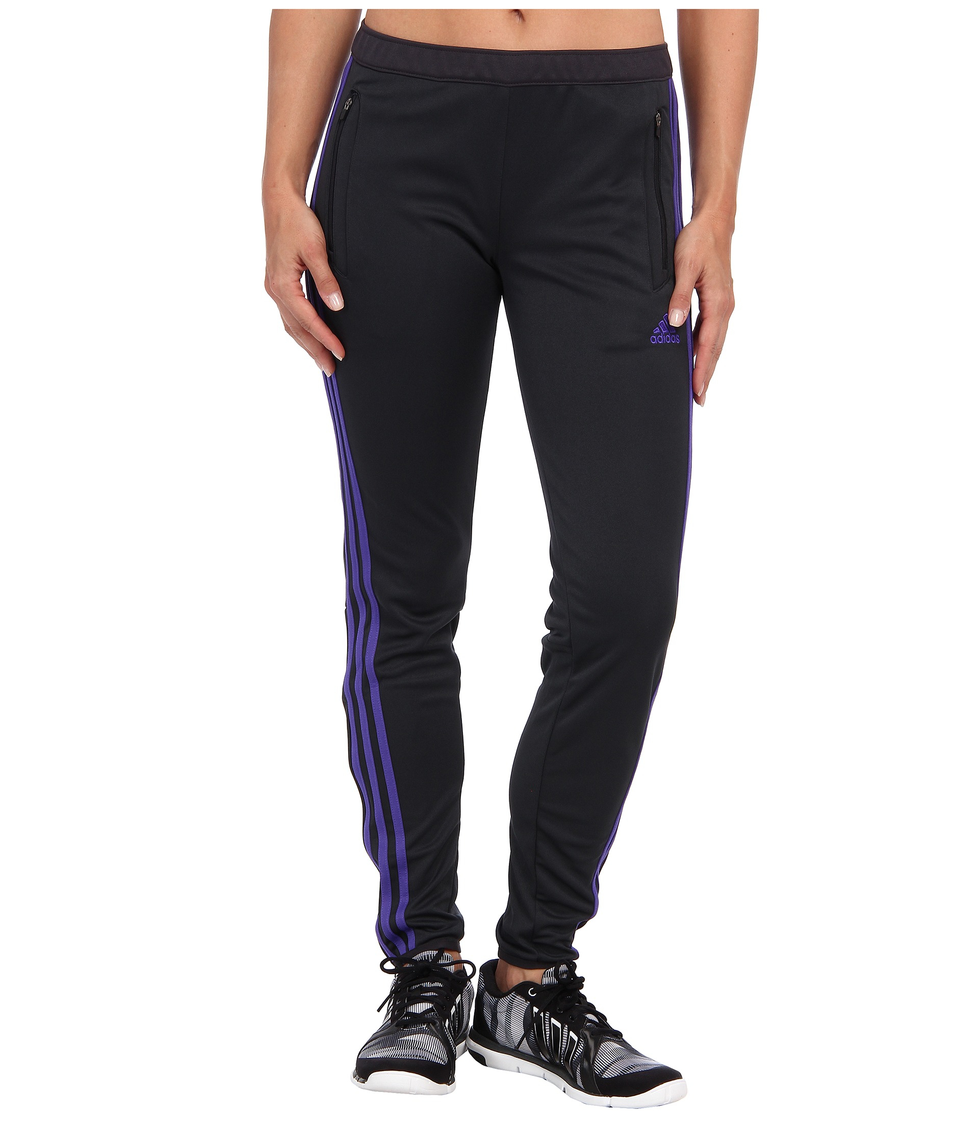 Adidas Tiro 13 Training Pant in Black (Night Grey/Power Purple) | Lyst