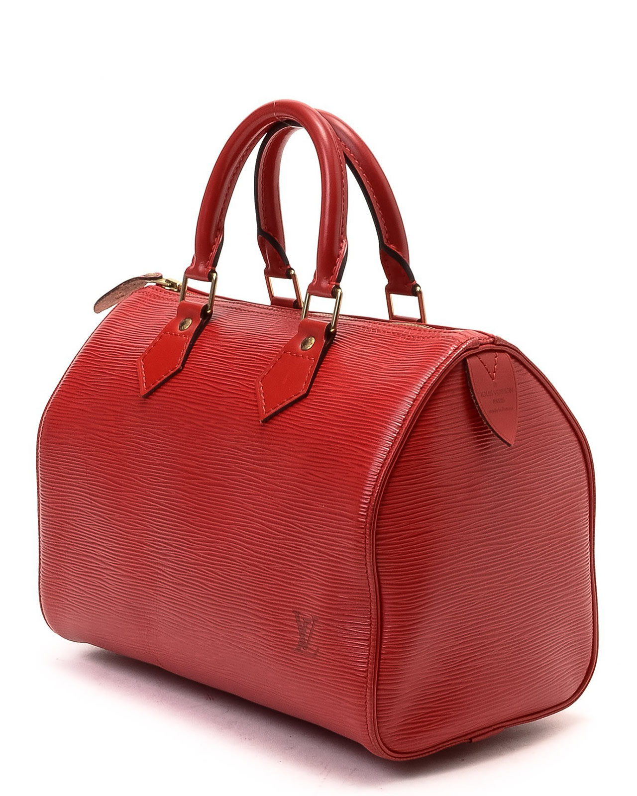 Lyst - Louis Vuitton Red Speedy 25 Handbag in Red