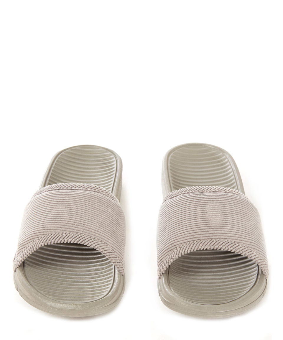 nike grey slides