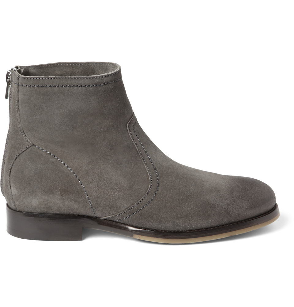Lyst - Jimmy Choo Greaves Suede Ankle Boots in Gray for Men