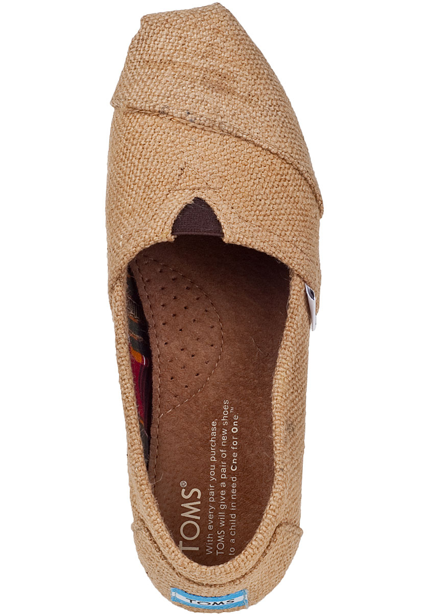 Lyst - Toms Classic Slip-on Natural Burlap in Brown