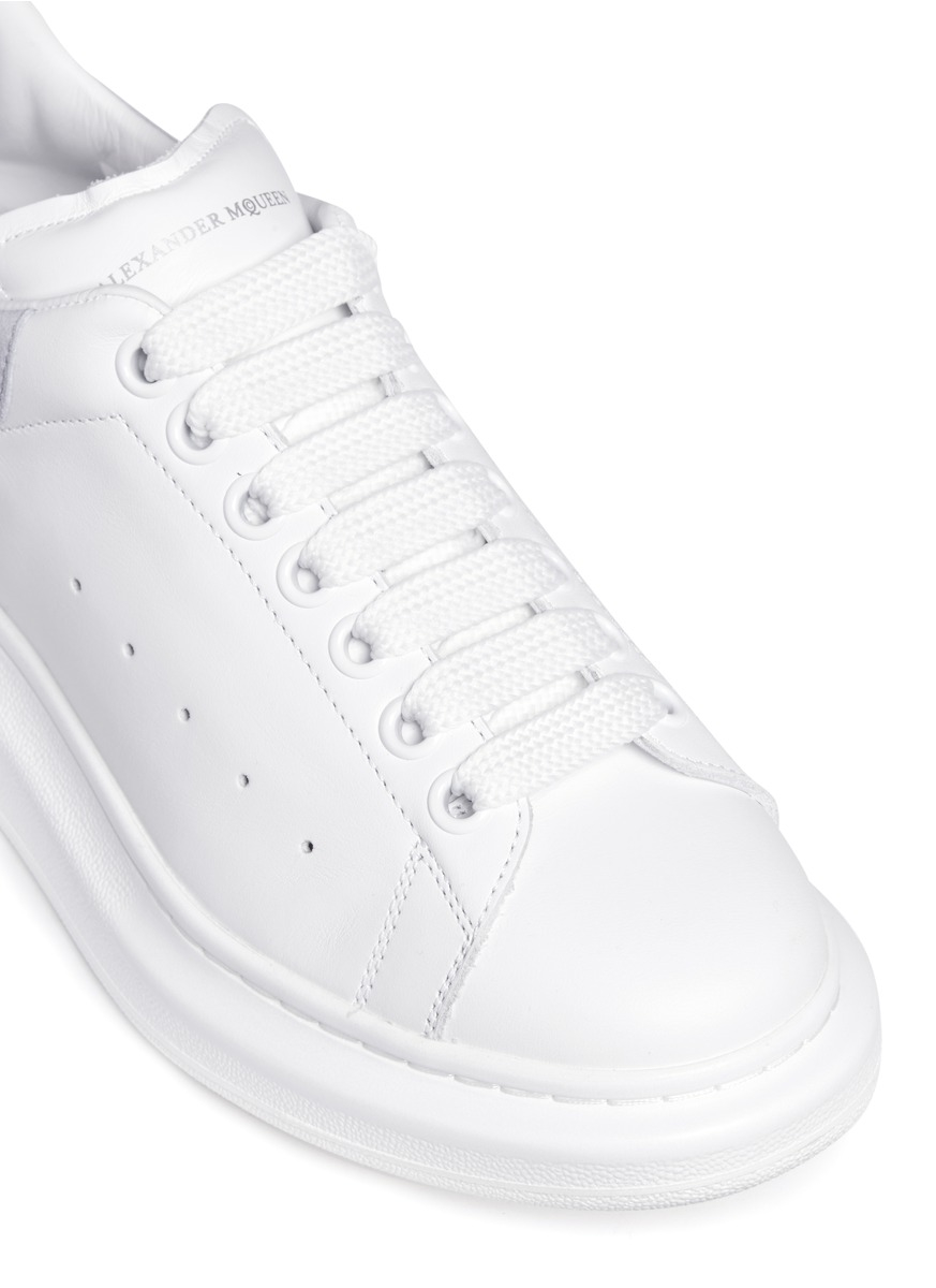 alexander mcqueen white platform sneakers