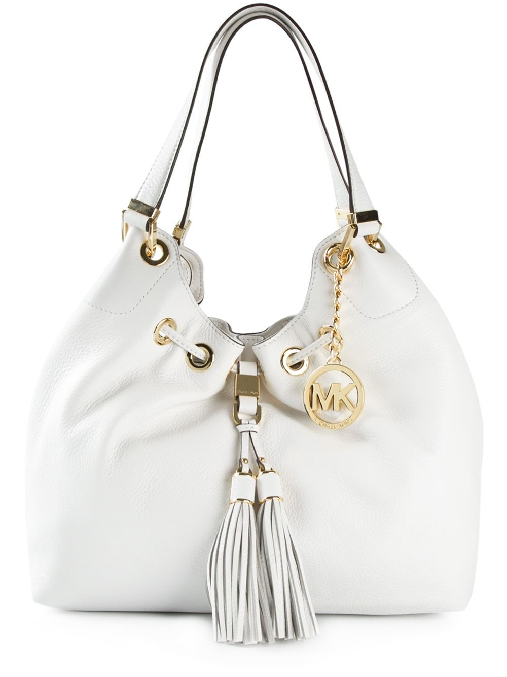 Michael michael kors Camden Shoulder Bag in White Lyst