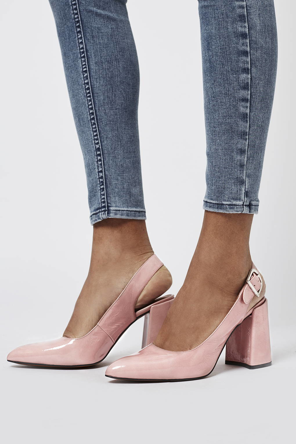 Lyst Topshop Gramercy Slingback Shoes  in Pink