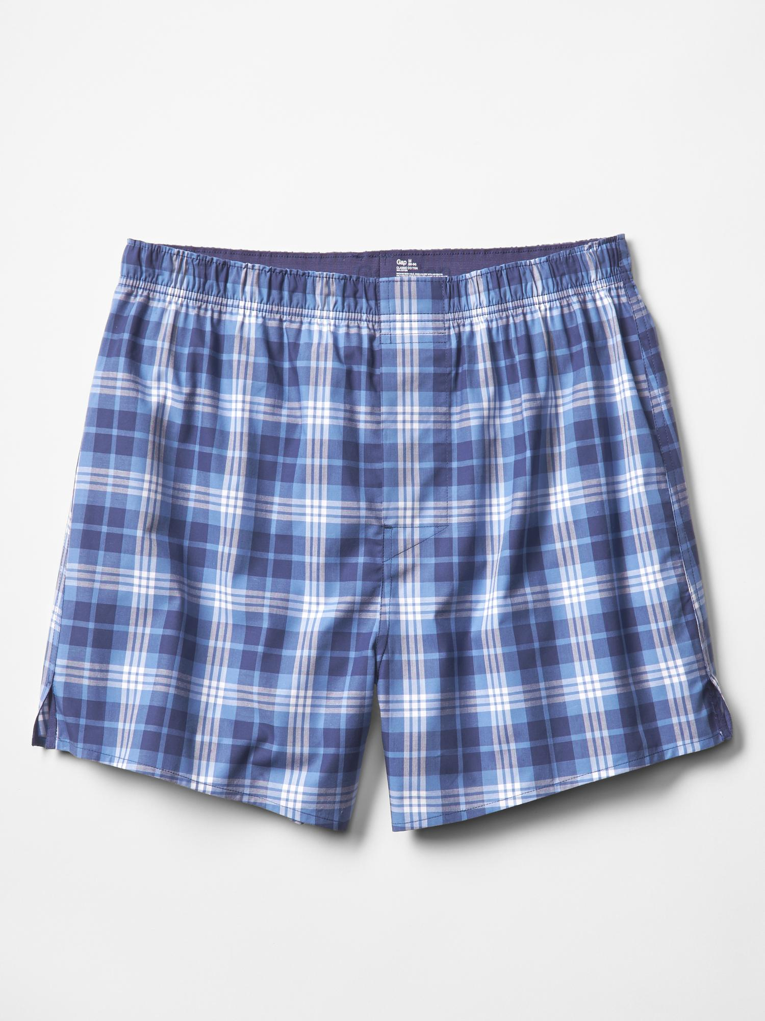 Gap Barlow Plaid Boxers in Blue for Men (CABANA BLUE 602) Lyst