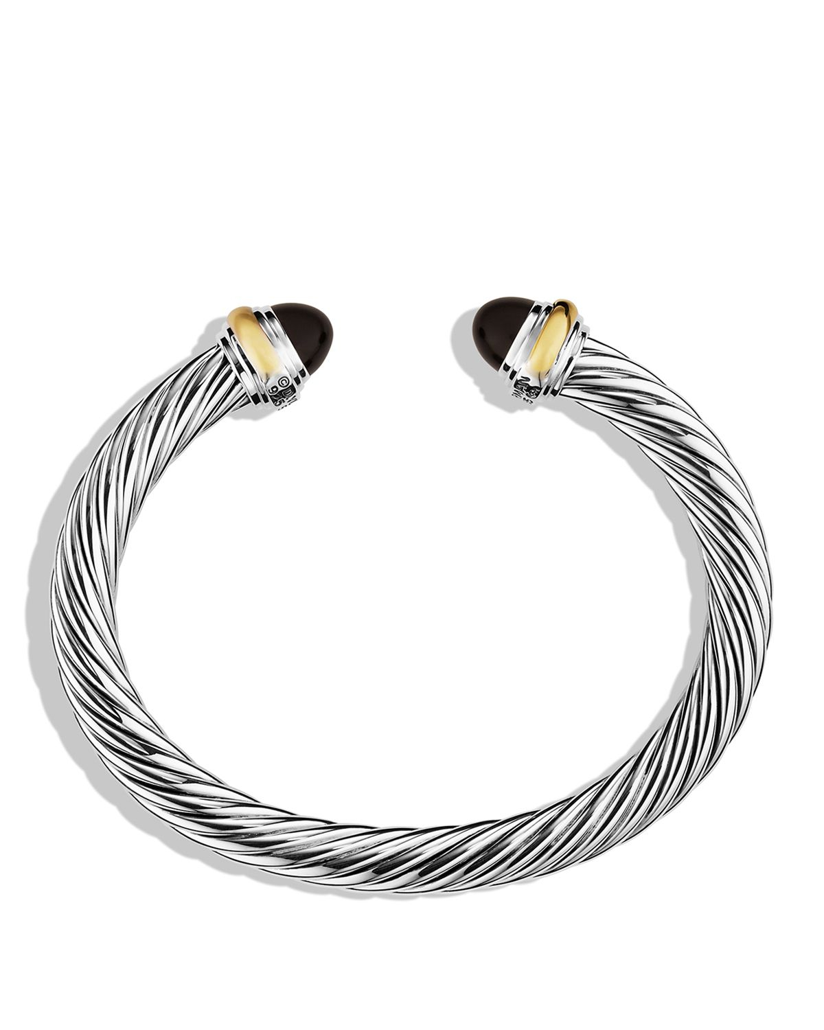 David Yurman Cable Classics Bracelet With Black Onyx & Gold in Black ...