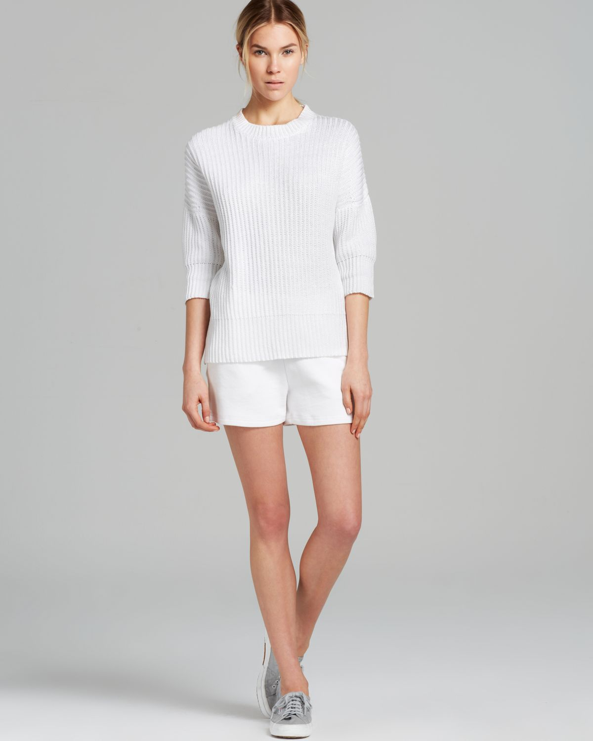 Lyst - Theory Pullover Sweater Hesterly Calming in White