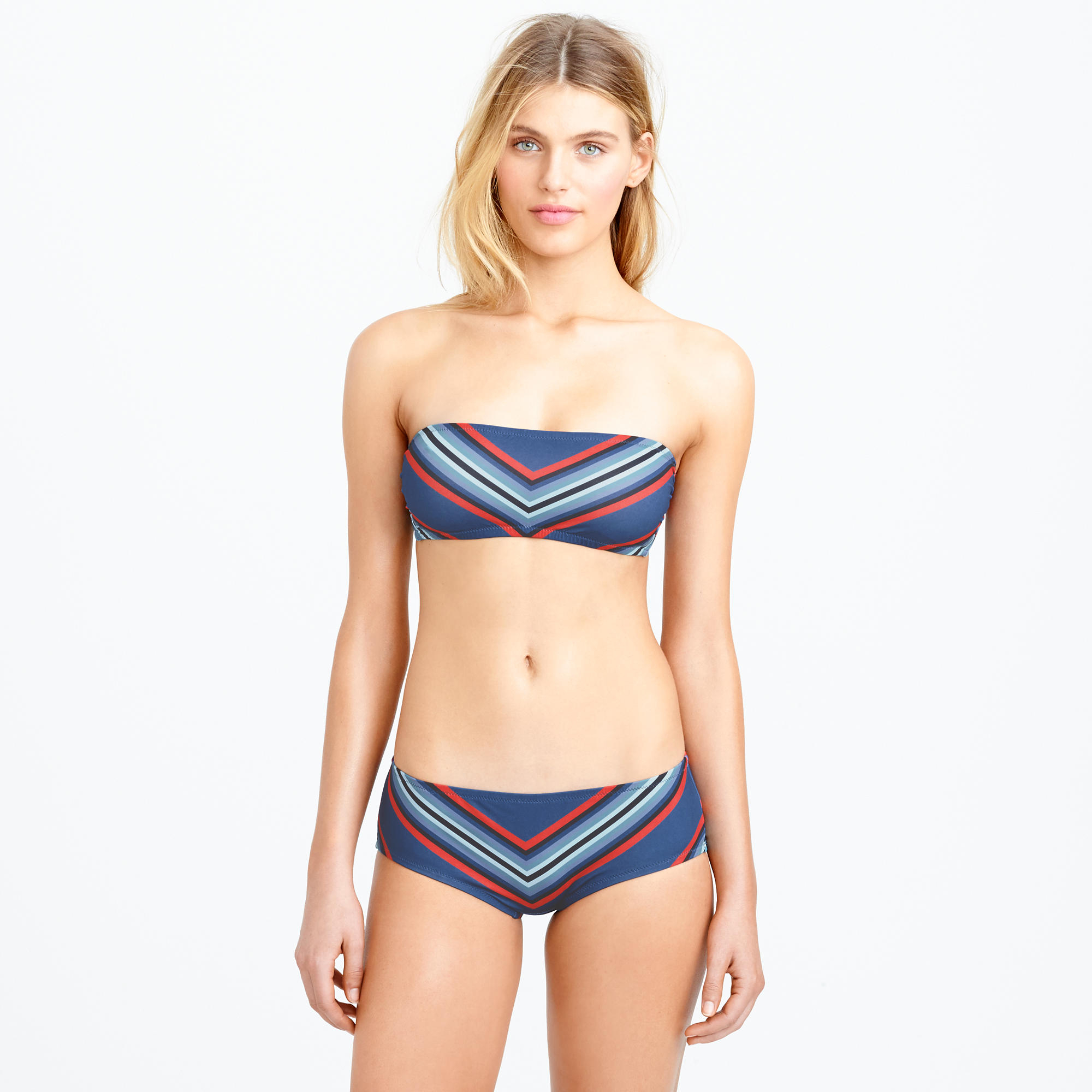Lyst J.Crew Chevron Boy Bikini Short in Blue
