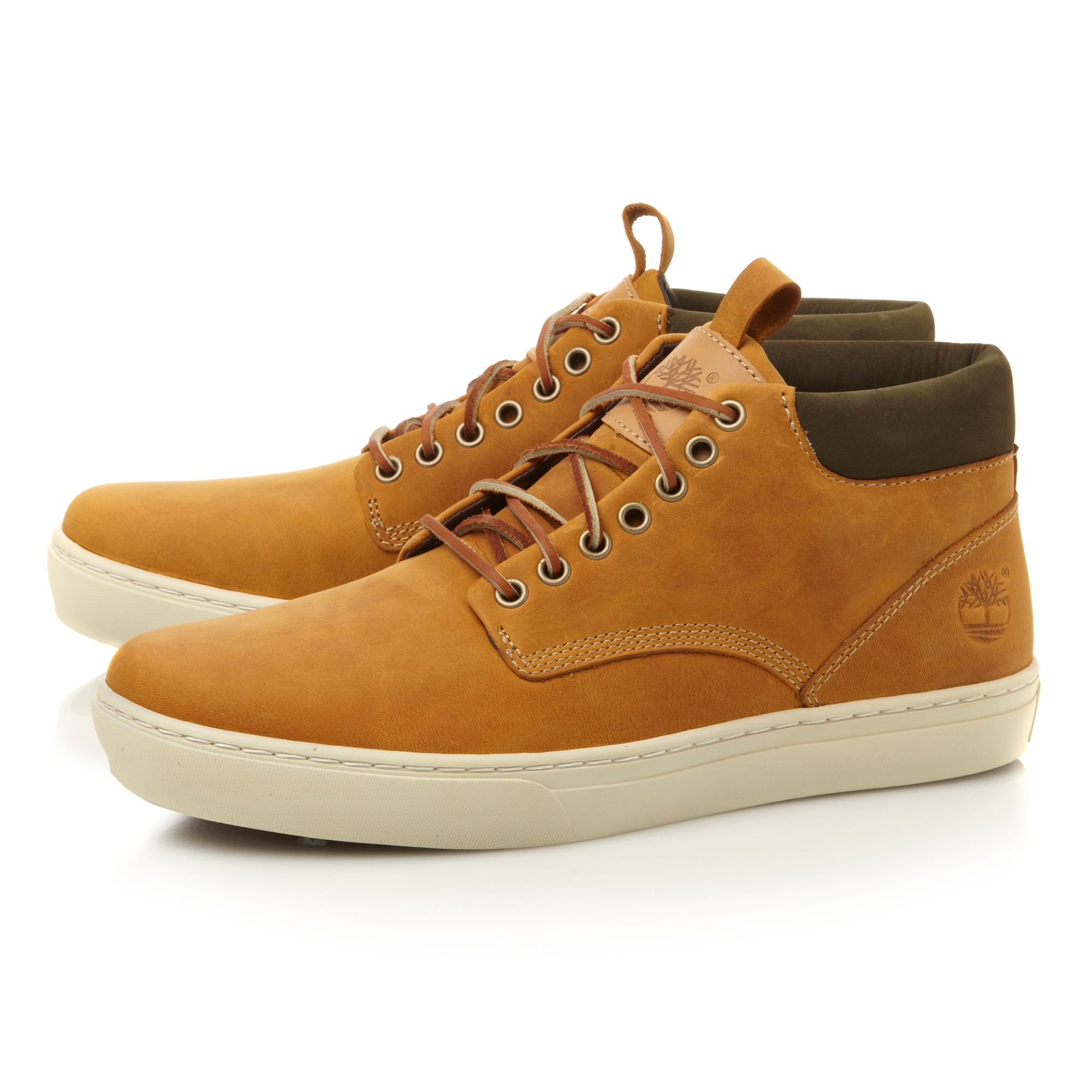 Timberland Lace Up Cupsole Chukka Booty Hi Tops in Brown for Men | Lyst