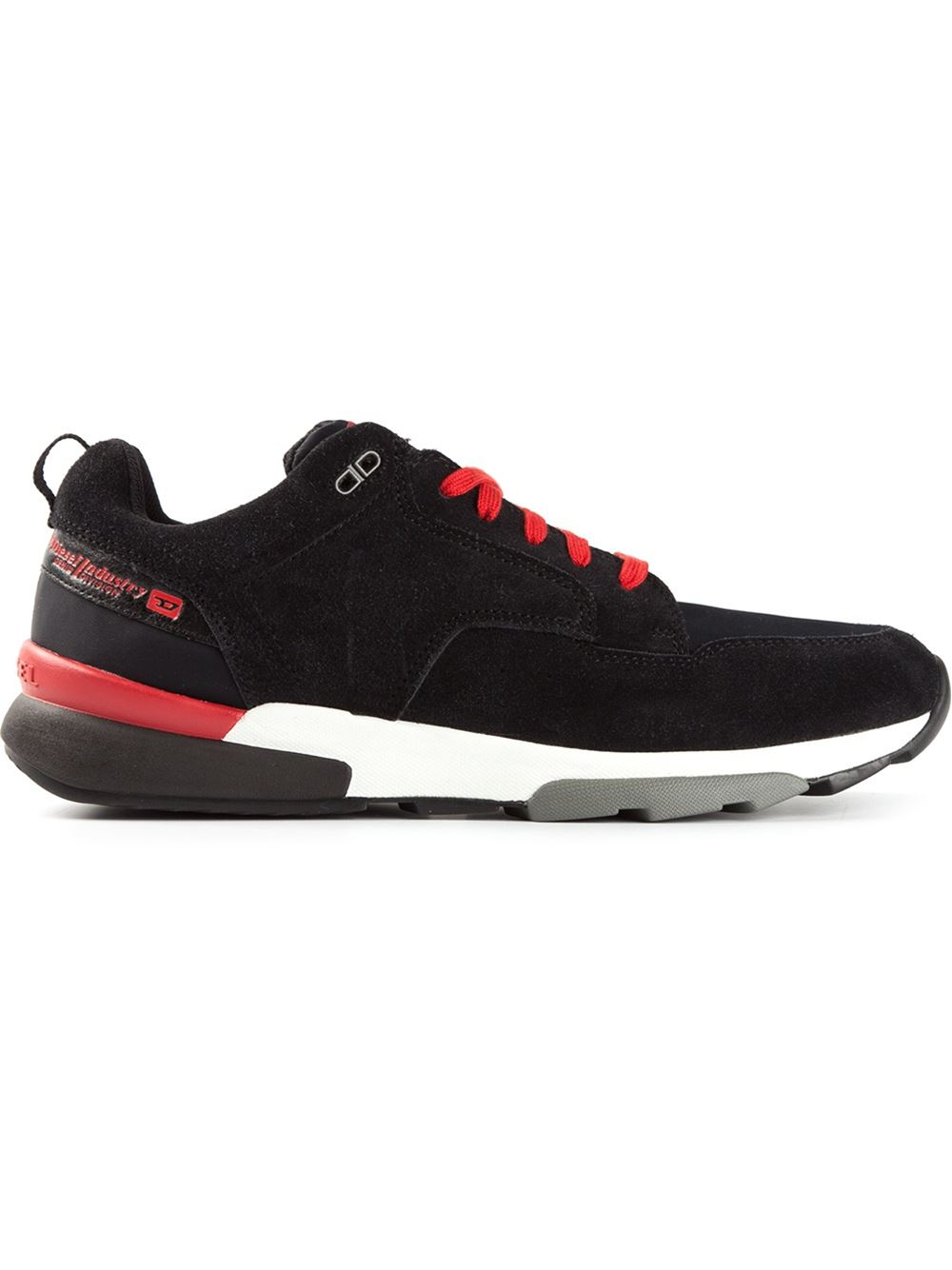 Lyst - Diesel Lace-Up Sneakers in Black for Men