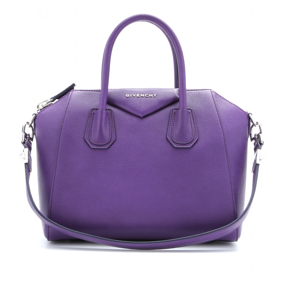 Givenchy Antigona Small Leather Tote in Purple (purple made in italy ...