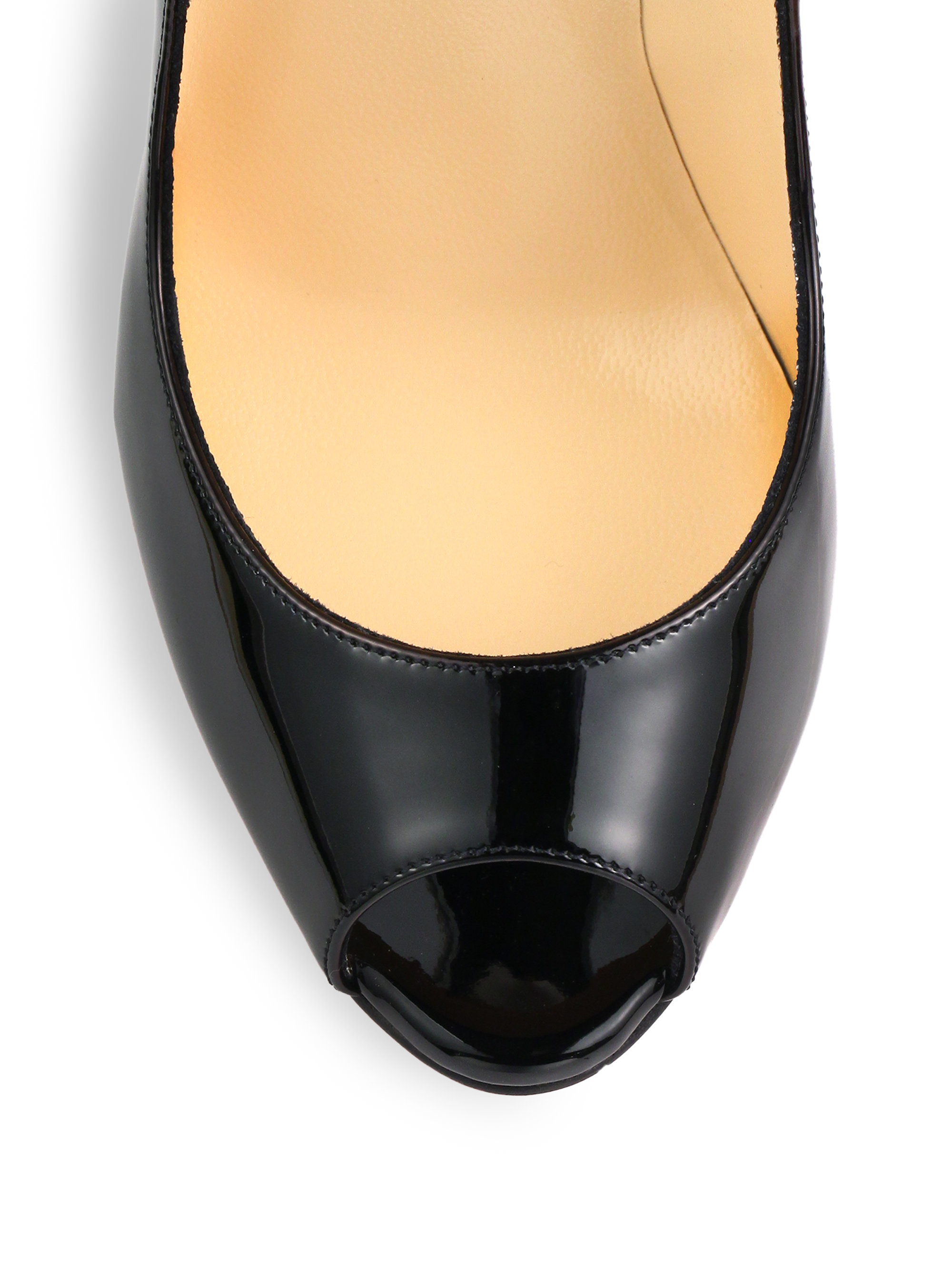 Christian louboutin Youpi Patent Leather Pumps in Black | Lyst  