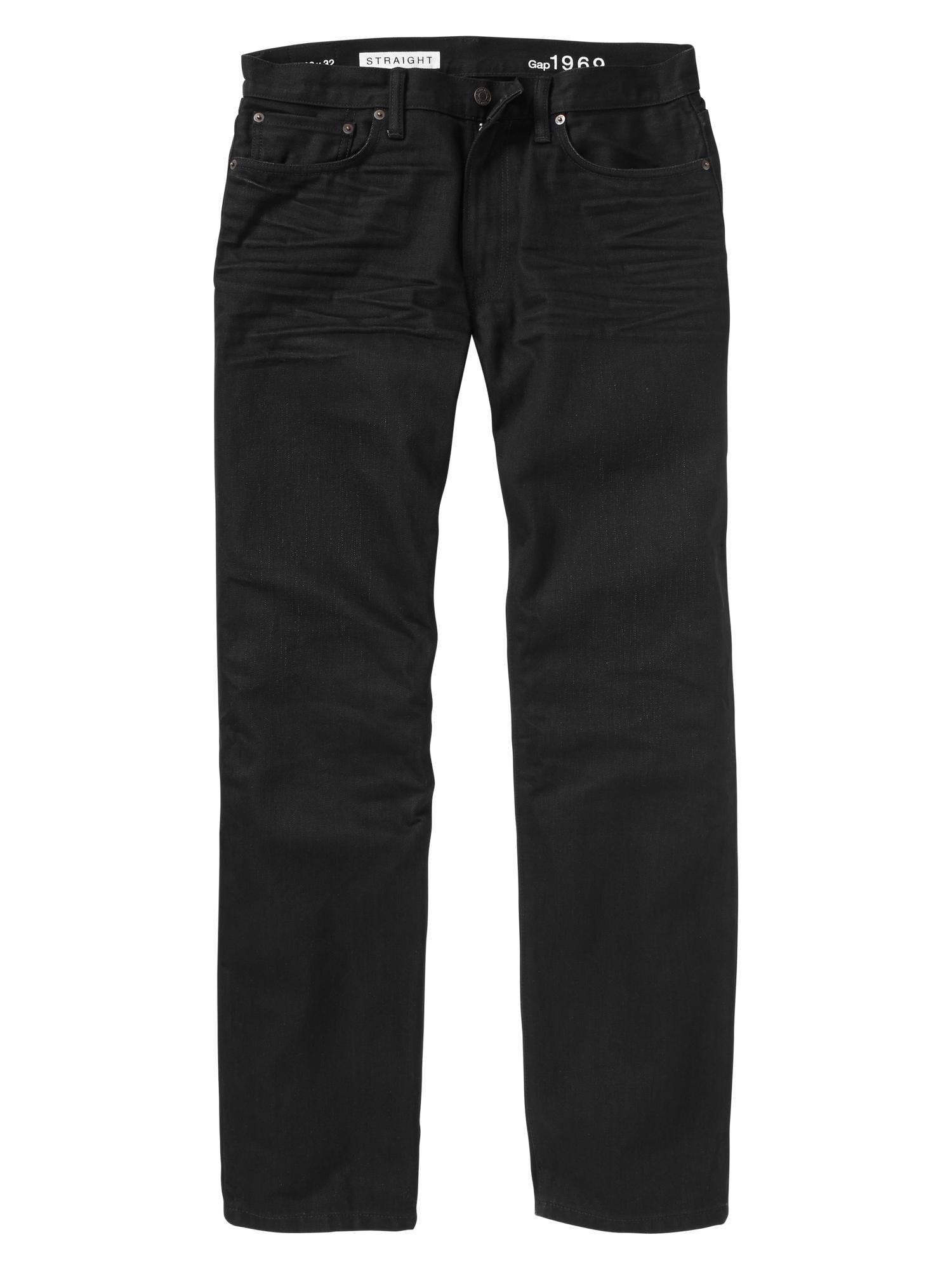 Gap Original 1969 Straight Fit Jeans in Black for Men | Lyst