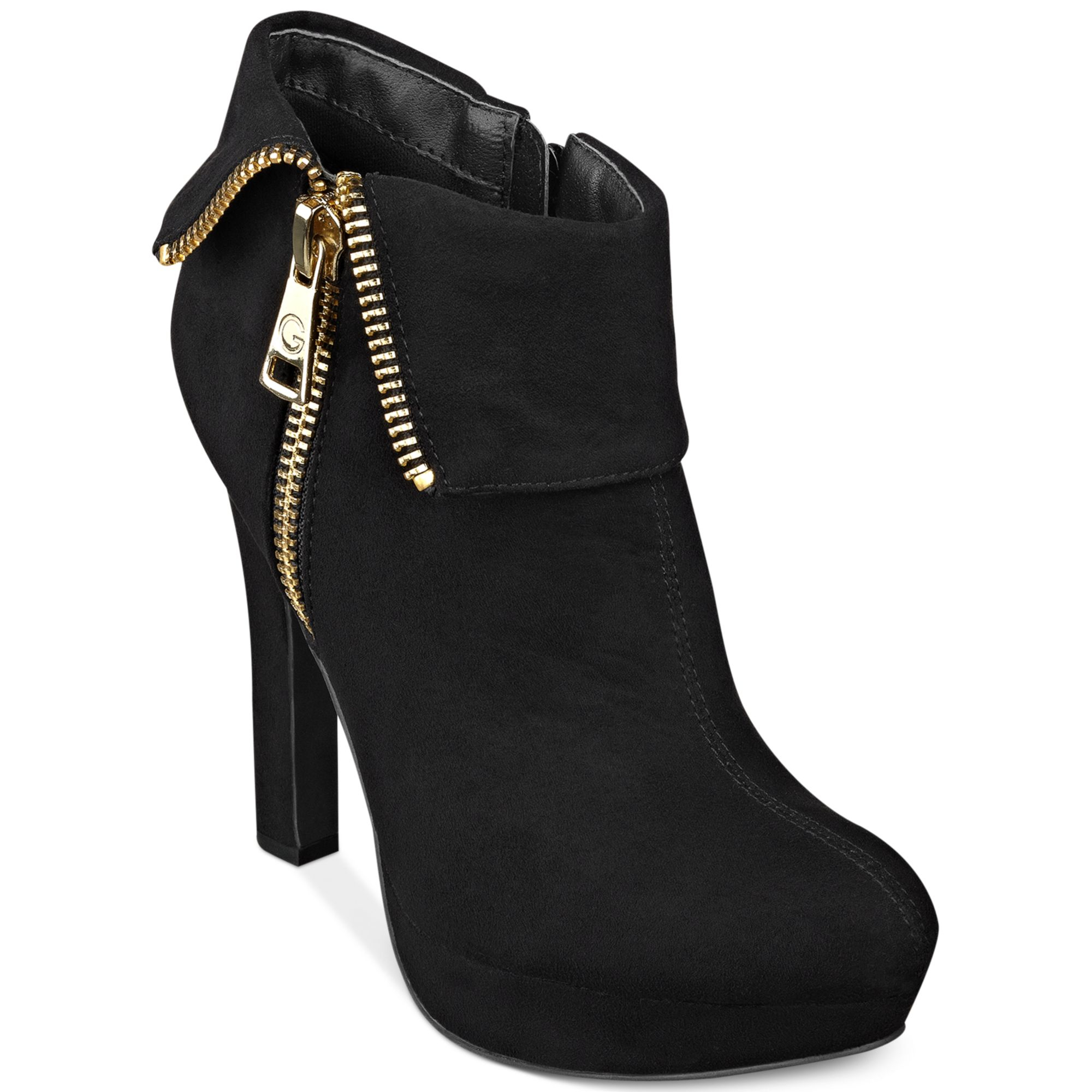 G By Guess Rocket Foldover Platform Shooties In Black Lyst