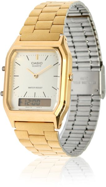 casio aq 230 gold