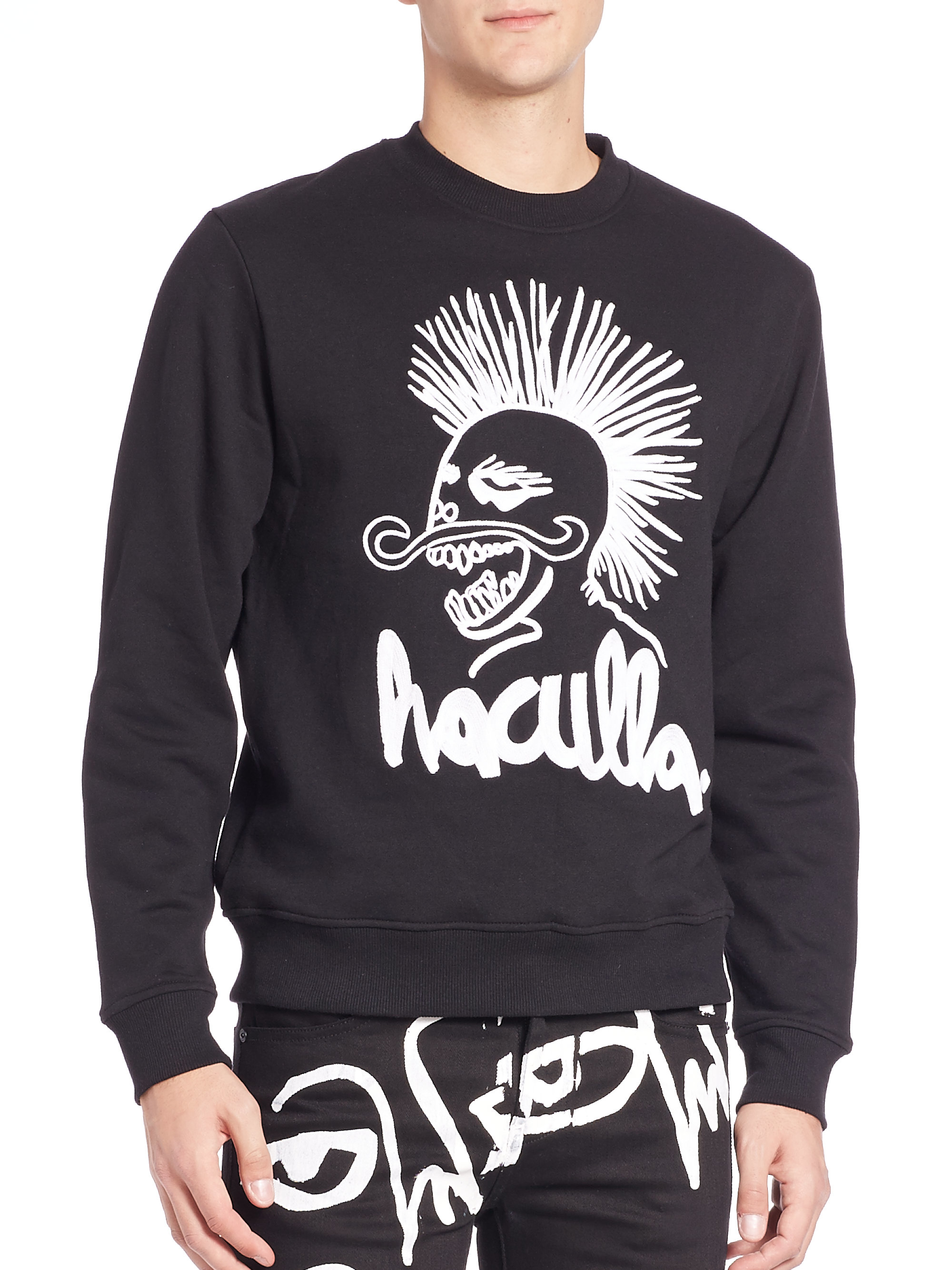 Lyst - Haculla Embroidered Doodle Sweatshirt in Black for Men