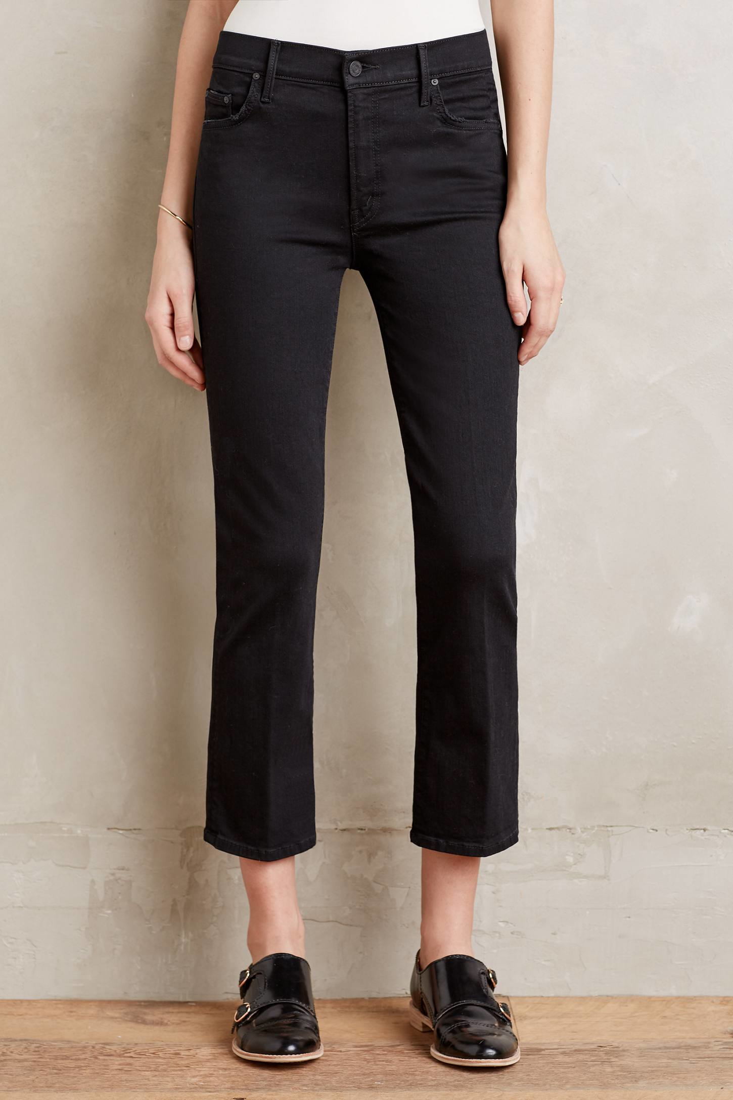 Lyst - Mother Insider Crop Jeans in Blue