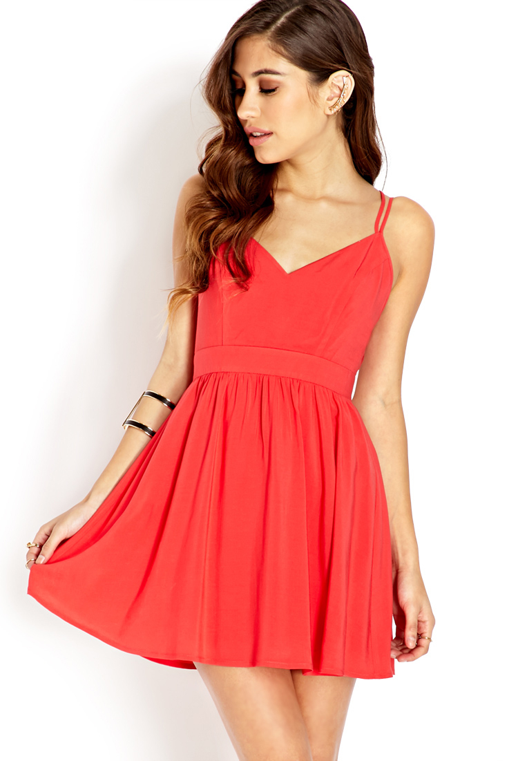 forever 21 fit and flare dress
