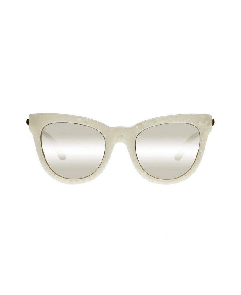 Lyst Le Specs Le Debutante Sunglasses In White Marble in White