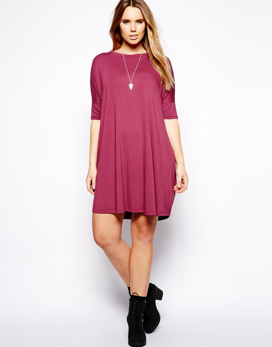 ASOS The T-Shirt Dress in Black - Lyst