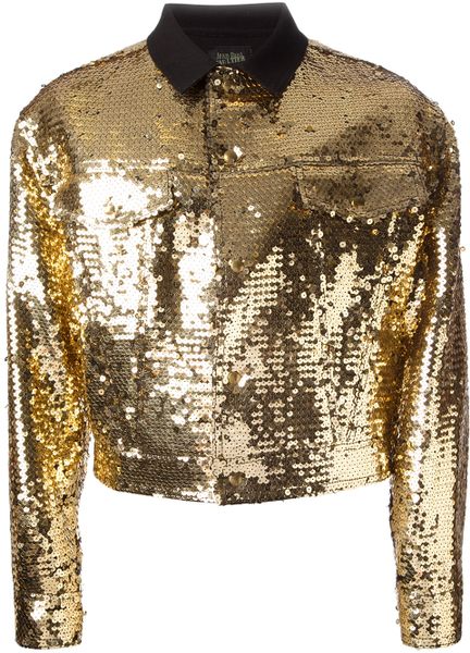 Jean Paul Gaultier Sequinned Jacket in Gold for Men (metallic) | Lyst